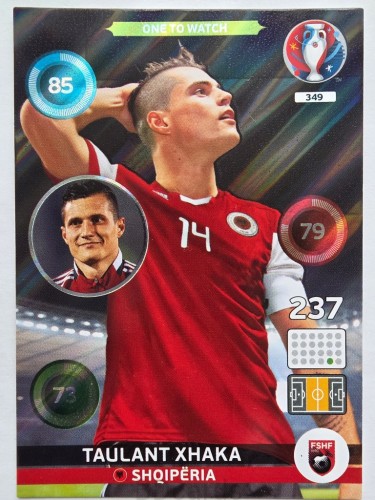 2016 Panini Euro Taulant Xhaka One to Watch Albania Nr 349 /J9