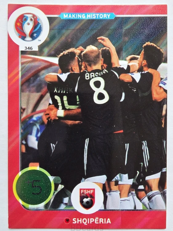 2016 Panini Euro Making History Albania Nr 346 /J8