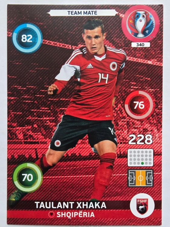 2016 Panini Euro Taulant Xhaka Albania Nr 340 /J7