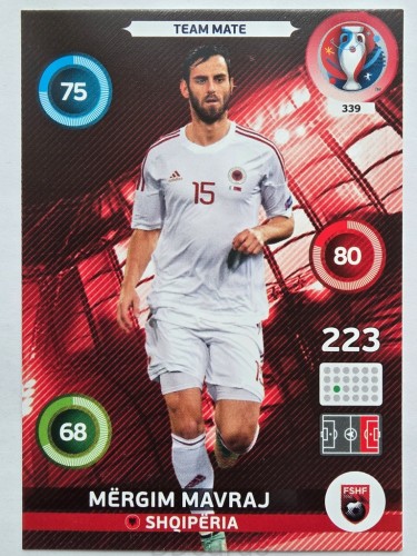 2016 Panini Euro Mergim Mavraj Albania Nr 339 /J7