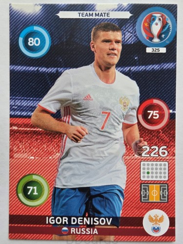 2016 Panini Euro Igor Denisov Rosja Nr 325 /J3