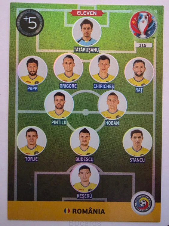 2016 Panini Euro Eleven Rumunia Nr 315 /H25