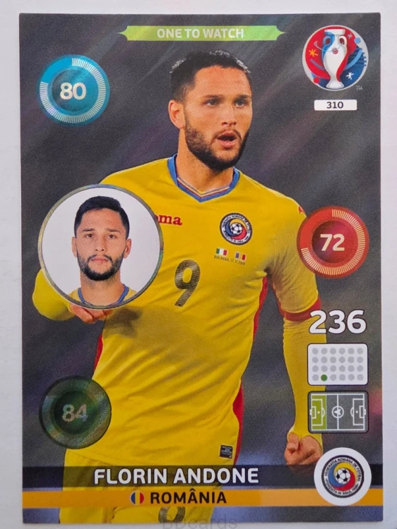 2016 Panini Euro Florin Andone One to Watch Rumunia Nr 310 /H21