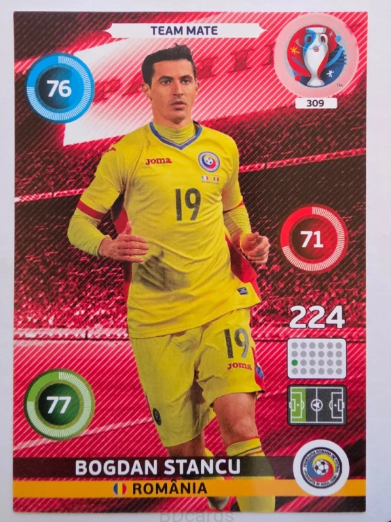 2016 Panini Euro Bogdan Stancu Rumunia Nr 309 /H21