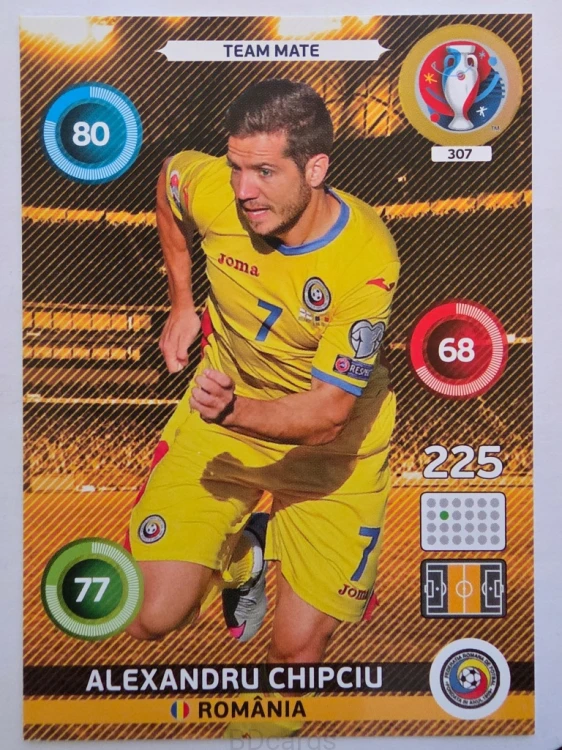 2016 Panini Euro Alexandru Chipciu Rumunia Nr 307 /H21