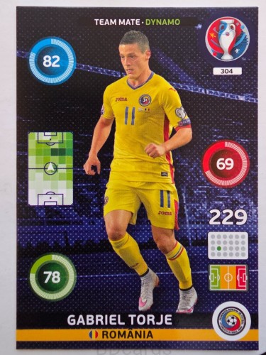 2016 Panini Euro Gabriel Torje Dynamo Rumunia Nr 304 /H20