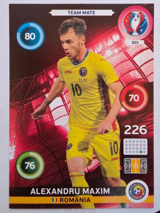 2016 Panini Euro Alexandru Maxim Rumunia Nr 303 /H20