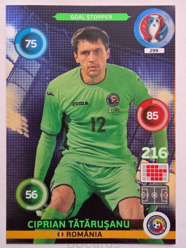 2016 Panini Euro Ciprian Tatarusanu Goal Stopper Rumunia Nr 299 /H19