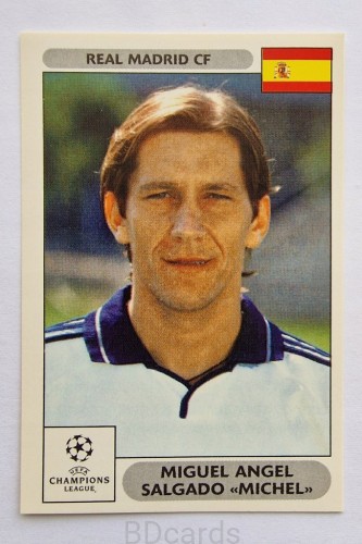 2000-01 Panini Champions League Miguel Angel Salgado Real Madryt /B