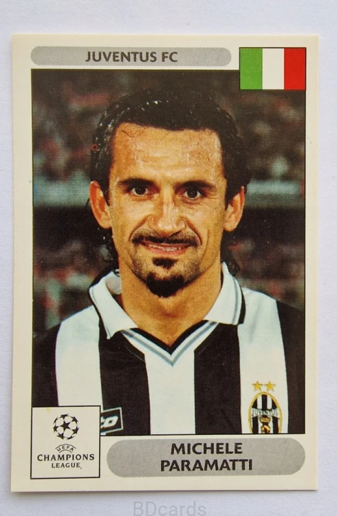 2000-01 Panini Champions League Miguel Michele Parmatti Juventus /B