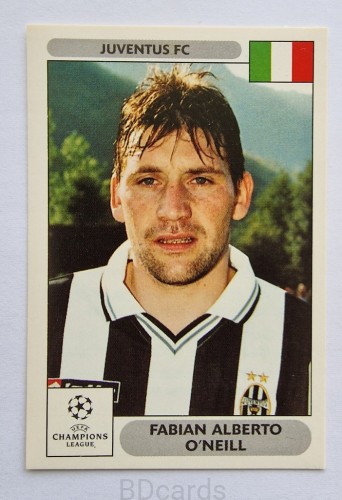 2000-01 Panini Champions League Fabian Alberto O'neill Juventus /B