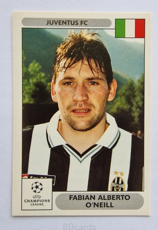 2000-01 Panini Champions League Fabian Alberto O'neill Juventus /B