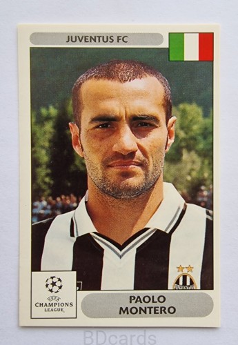 2000-01 Panini Champions League Paolo Montero Juventus /B
