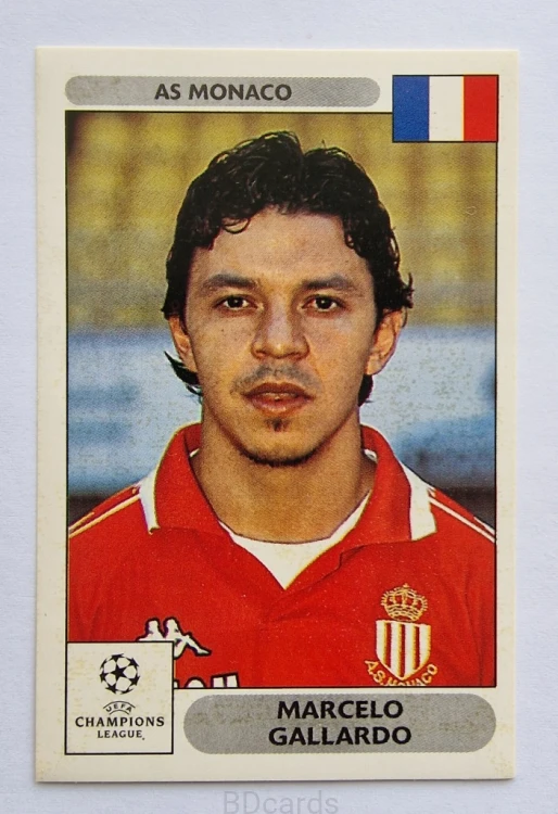 2000-01 Panini Champions League Marcelo Galardo AS Monaco /B