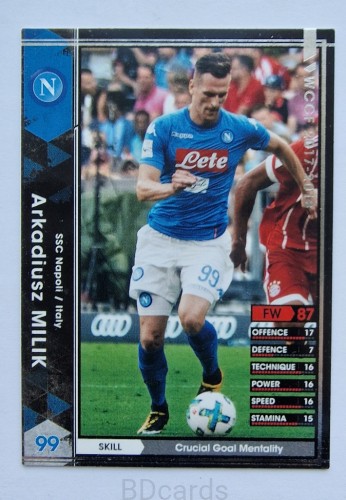 2017-18 PANINI WCCF Arkadiusz Milik Napoli /SP11