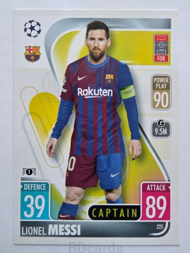 2021-22 Topps Match Attax Lionel Messi Fc Barcelona /A