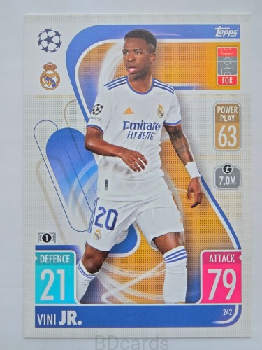 2021-22 Topps Match Attax Vinicius Jr Real Madryt /A