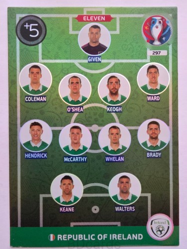 2016 Panini Euro Eleven Irlandia Nr 297 /H18