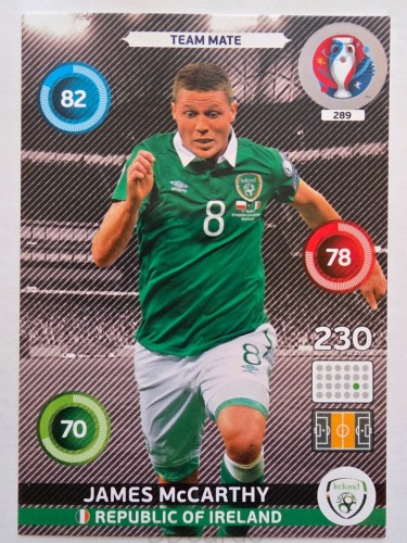 2016 Panini Euro James McCarthy Irlandia Nr 289 /H15