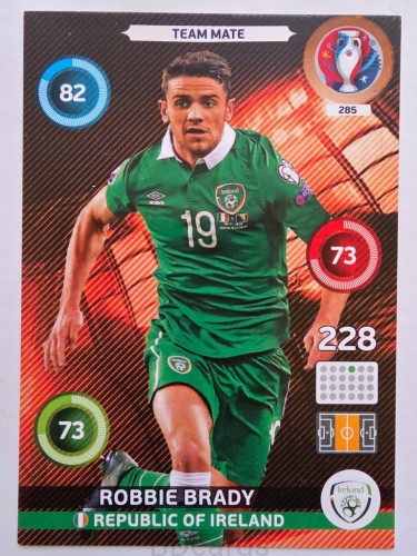 2016 Panini Euro Robbie Brady Irlandia Nr 285 /H14