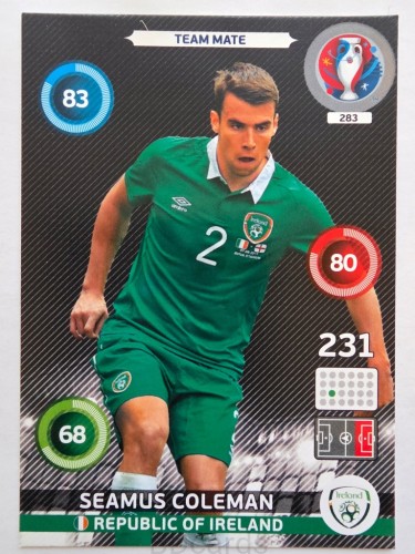 2016 Panini Euro Seamus Coleman Irlandia Nr 283 /H13
