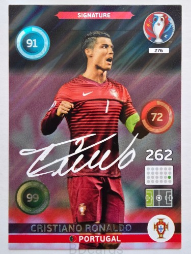 2016 Panini Euro Cristiano Ronaldo Signature Portugalia Nr 276 /H10