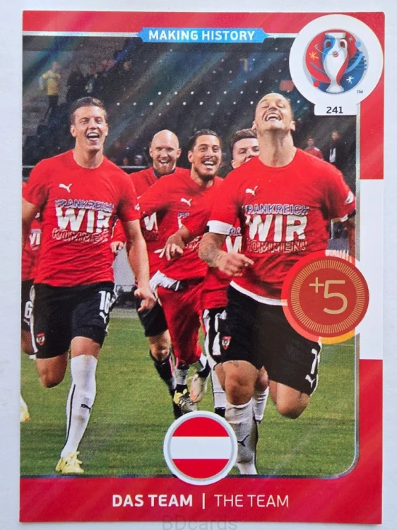 2016 Panini Euro Making History Austria Nr 241 /H4