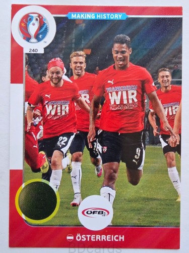 2016 Panini Euro Making History Austria Nr 240 /H4