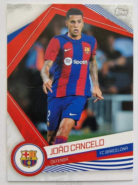2023 Topps Fan Set Fc Barcelona Joao Cancelo /B