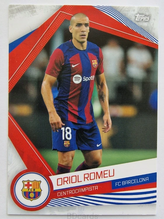 2023 Topps Fan Set Fc Barcelona Oriol Romeu /B
