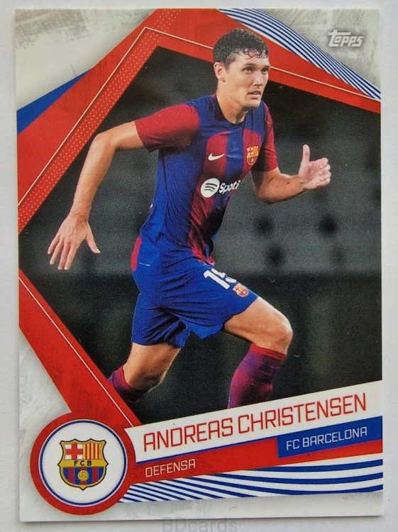 2023 Topps Fan Set Fc Barcelona Andreas Christensen /B