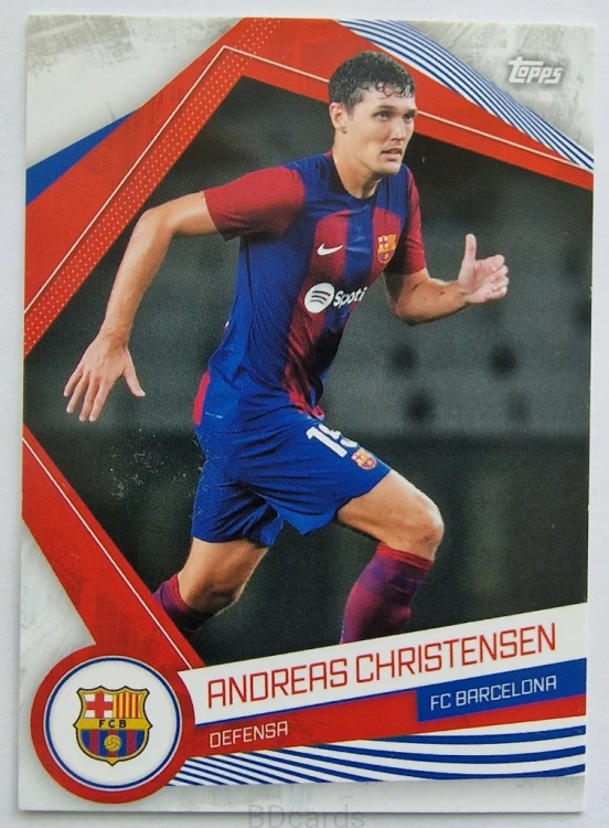 2023 Topps Fan Set Fc Barcelona Andreas Christensen /B