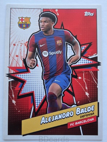 2023 Topps Fan Set Alejandro Balde FC Barcelona /A