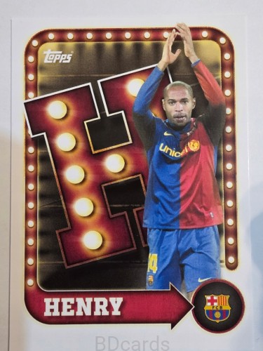 2025-26 Topps Tin Collector Thierry Henry Fc Barcelona /A