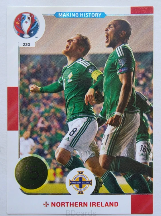 2016 Panini Euro Kylen Lafferty Making History Irlandia Płn Nr 220 /W23