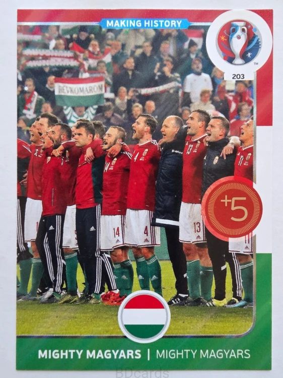 2016 Panini Euro Making History Węgry Nr 203 /W18