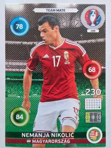 2016 Panini Euro Nemanja Nikolić Węgry Nr 199 /W16