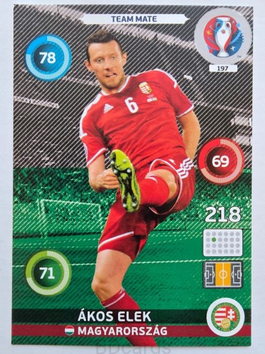 2016 Panini Euro Akos Elek Węgry Nr 197 /W16