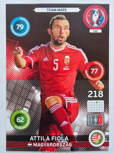 2016 Panini Euro Attila Fiola Węgry Nr 192 /W14