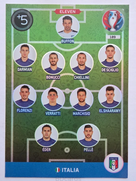 2016 Panini Euro Eleven Włochy Nr 189 /W14