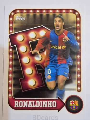 2025-26 Topps Tin Collector Ronaldinho Fc Barcelona /A96