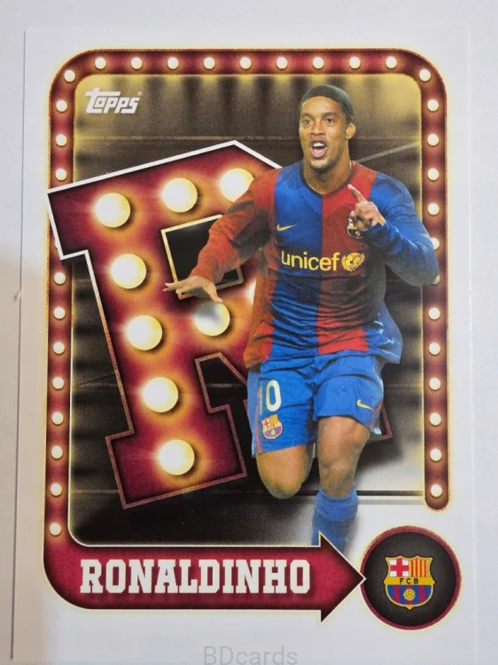2025-26 Topps Tin Collector Ronaldinho Fc Barcelona /A96