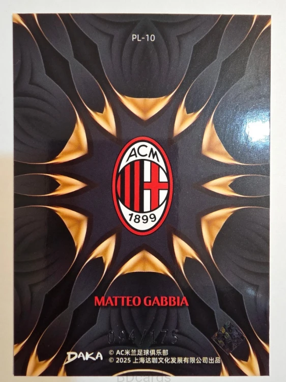2025-26 Daka Matteo Gabia 094/175 AC Milan /A