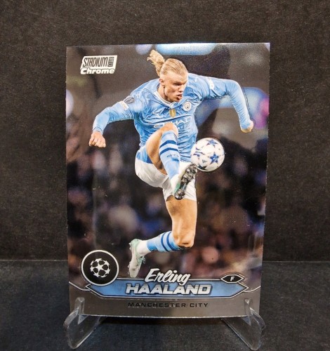 2023-24 Topps Chrome Stadium Haaland Manchester City /LU11