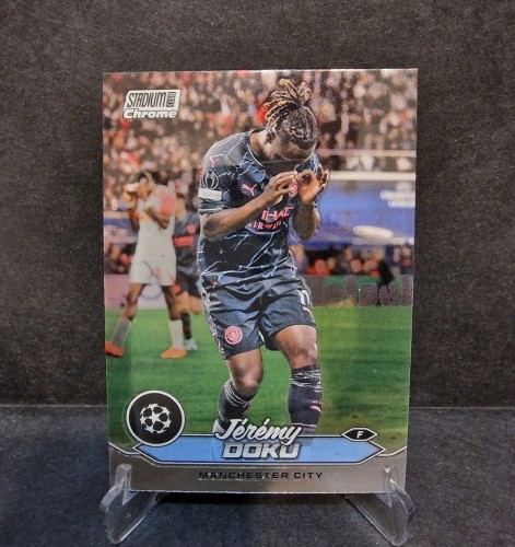 2023-24 Topps Chrome Stadium Doku Manchester City /LU11