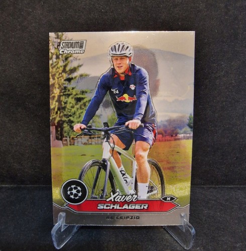 2023-24 Topps Stadium Chrome Xaver Schlager RB Leipzig /LU12