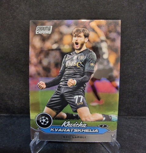2023-24 Topps Stadium Chrome Kvaratskhelia Napoli /LU15
