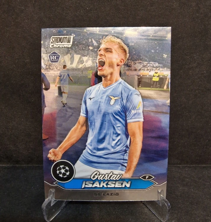 2023-24 Topps Stadium Chrome Gustav Isaksen Lazio /LU17