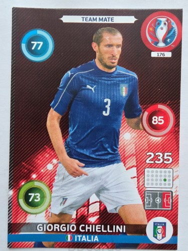 2016 Panini Euro Giorgio Chiellini Włochy Nr 176 /W10