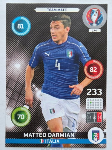 2016 Panini Euro Matteo Darmian Włochy Nr 174 /W9
